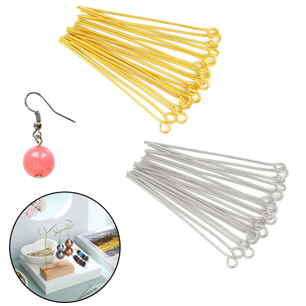 150pcs/Pack Metal 9-pin Steel  - Jewelry Making Rivets 评论和价格