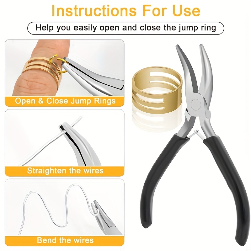 2pcs Curved Mouth Pliers Pink/ - Jewelry Making Pliers 评论和价格