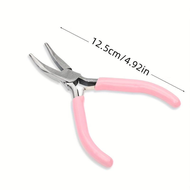 2pcs Curved Mouth Pliers Pink/ - Jewelry Making Pliers 评论和价格