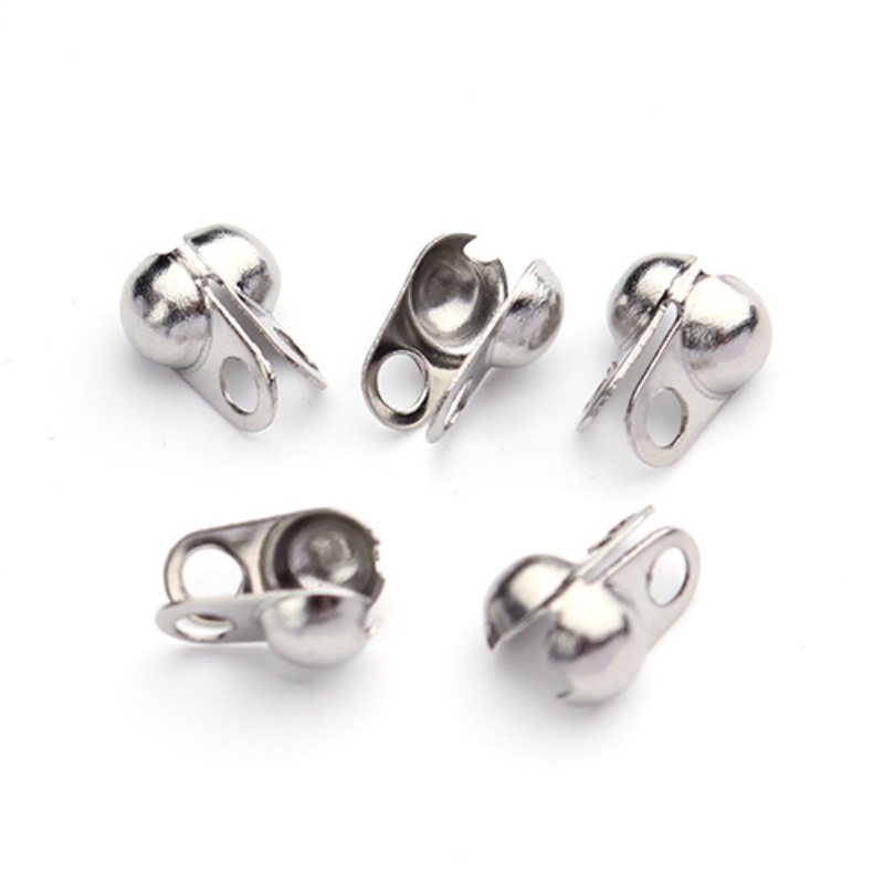 50pcs Stainless Steel Ball Cha - Jewelry Making Bead 评论和价格