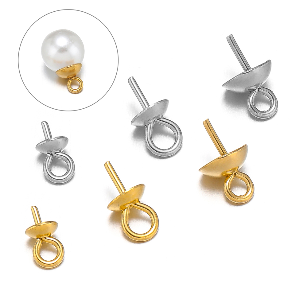 50-100pcs Gold Color Stainless - Jewelry Making Rivets 评论和价格