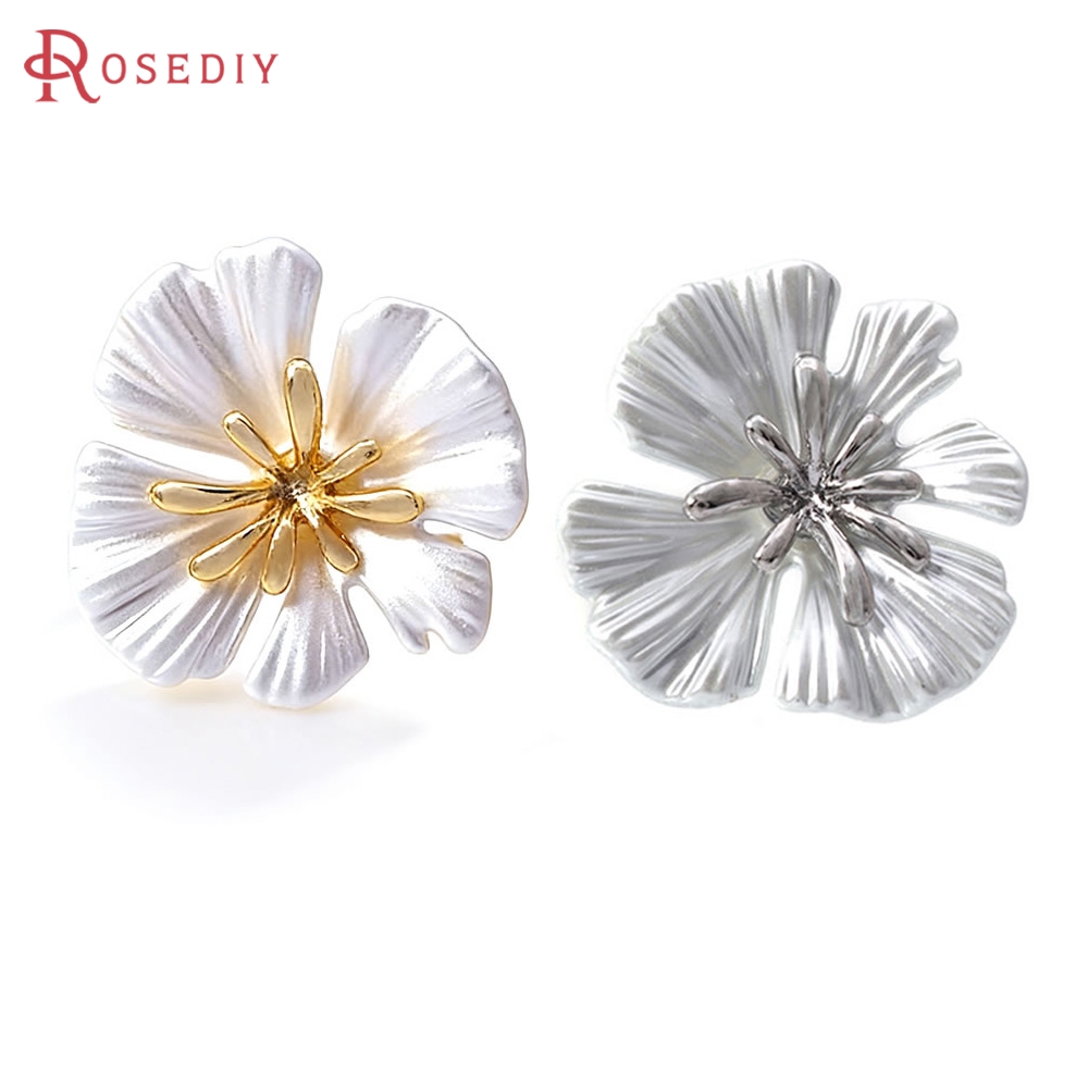 18K Gold Color Brass Flower St - Jewelry Making Brass 评论和价格