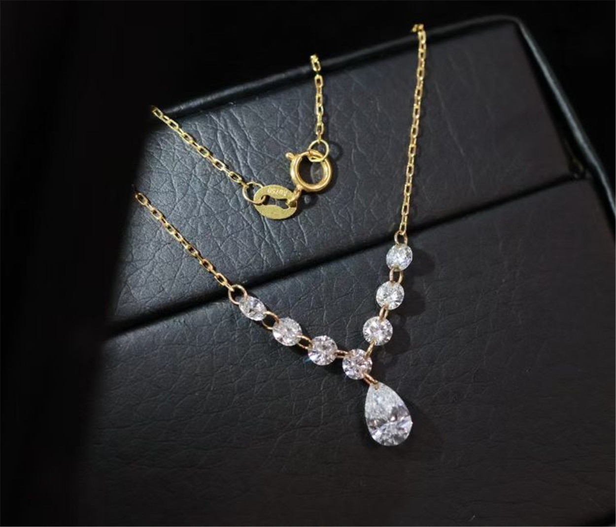 18K gold lab-grown diamond nec - Making Custom Jewelry 评论和价格