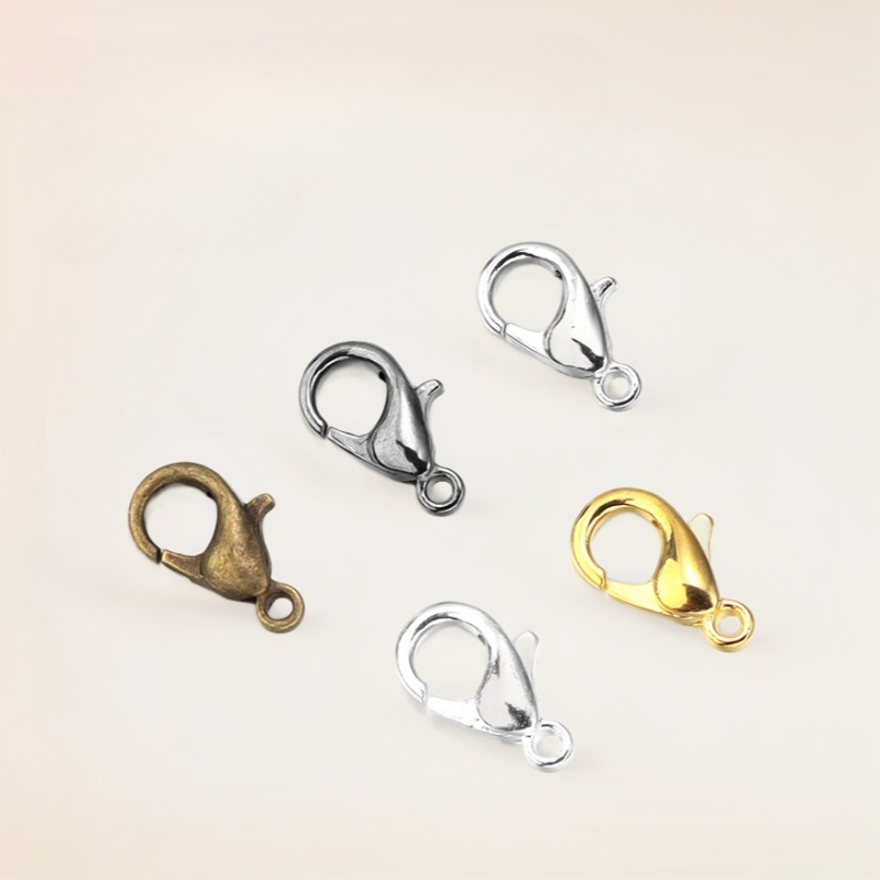 100pcs 9 12 14mm Zinc Alloy Lo - Jewelry Making Brass 评论和价格