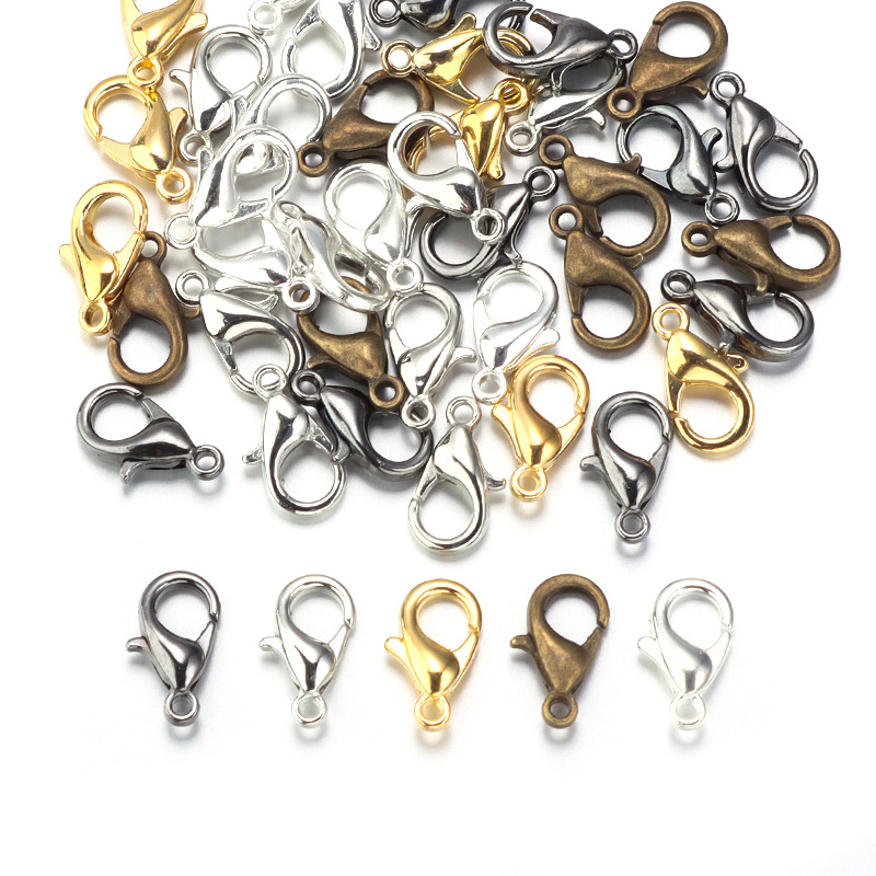 100pcs 9 12 14mm Zinc Alloy Lo - Jewelry Making Brass 评论和价格
