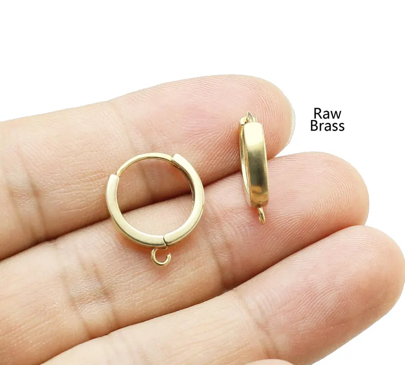 10pcs Brass Ear Hoops, Leverba - Jewelry Making Brass 评论和价格