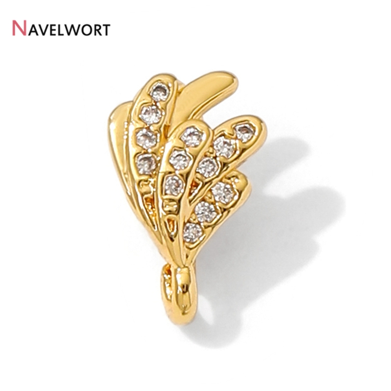 18K Gold Plated Brass With Zir - Jewelry Making Brass 评论和价格