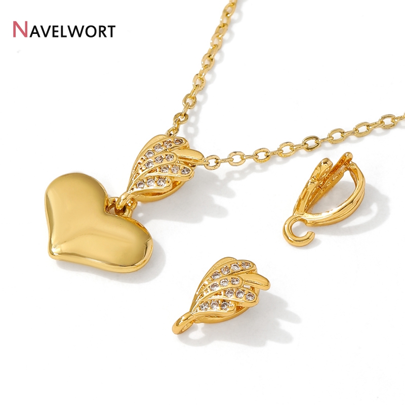 18K Gold Plated Brass With Zir - Jewelry Making Brass 评论和价格