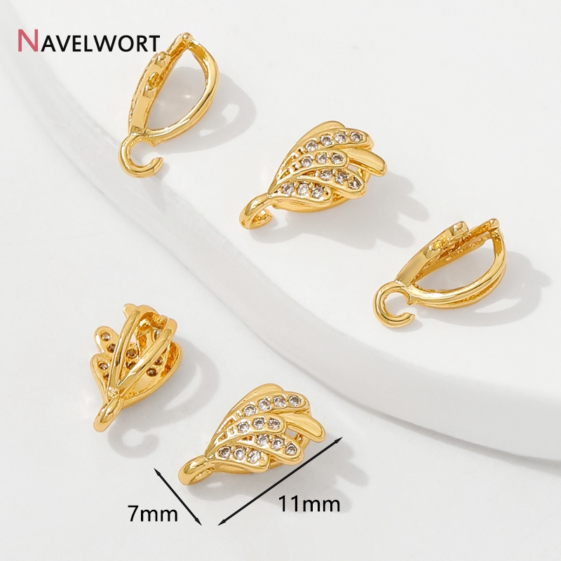 18K Gold Plated Brass With Zir - Jewelry Making Brass 评论和价格