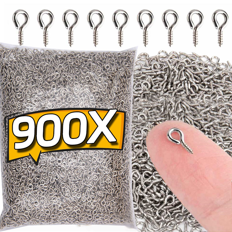 8/10mm Mini Screw Eye Pins Met - Jewelry Making Rivets 评论和价格