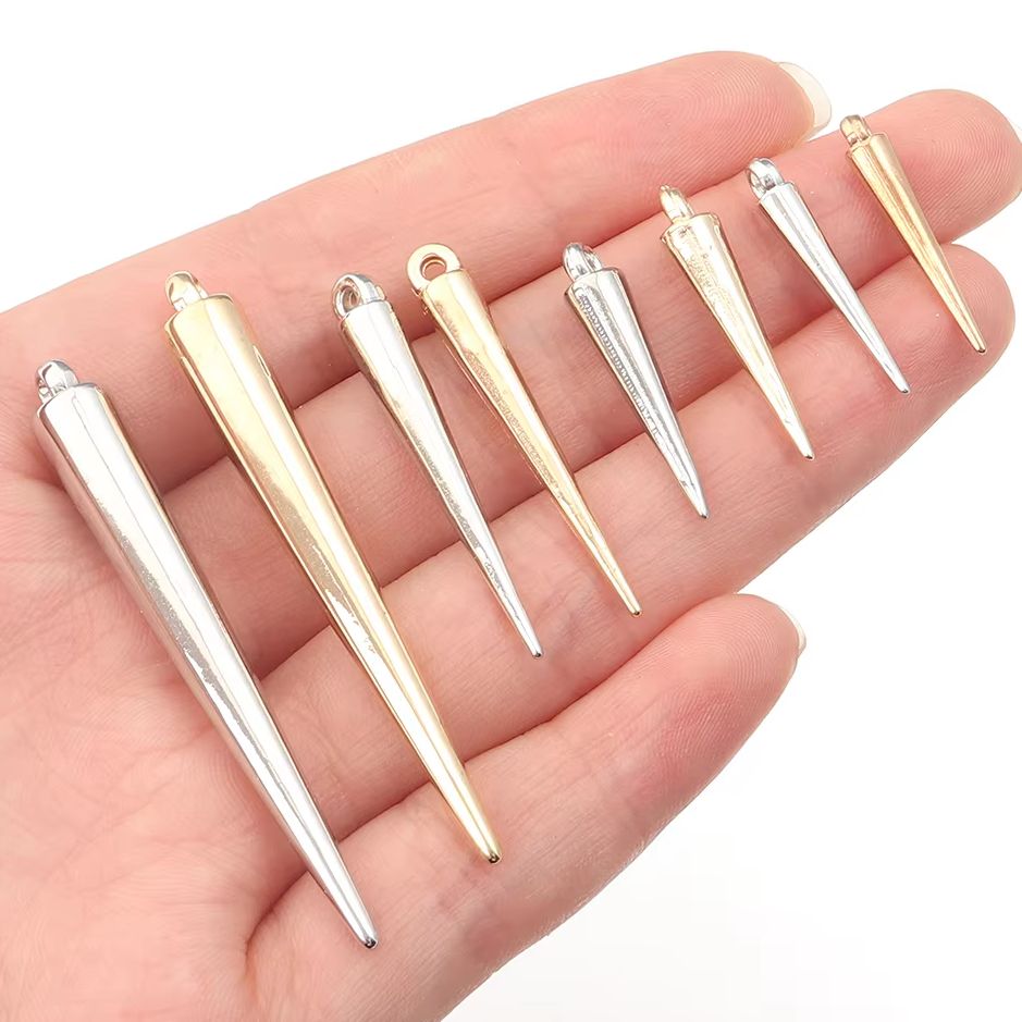50-200pcs/lot Cone Charms Pend - Jewelry Making Rivets 评论和价格