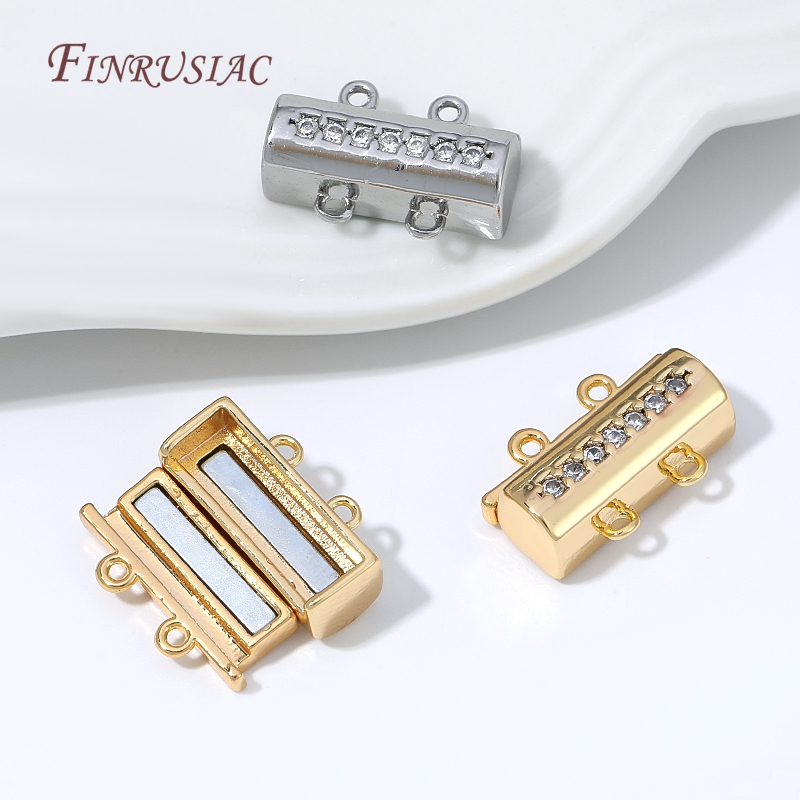 Magnetic Necklace Clasp 18K Go - Jewelry Making Brass 评论和价格