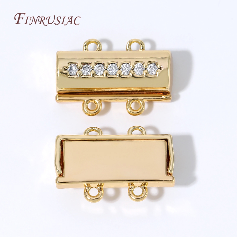 Magnetic Necklace Clasp 18K Go - Jewelry Making Brass 评论和价格