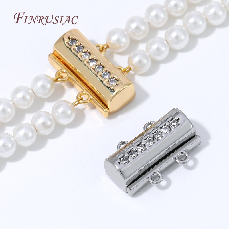 Magnetic Necklace Clasp 18K Go - Jewelry Making Brass 评论和价格