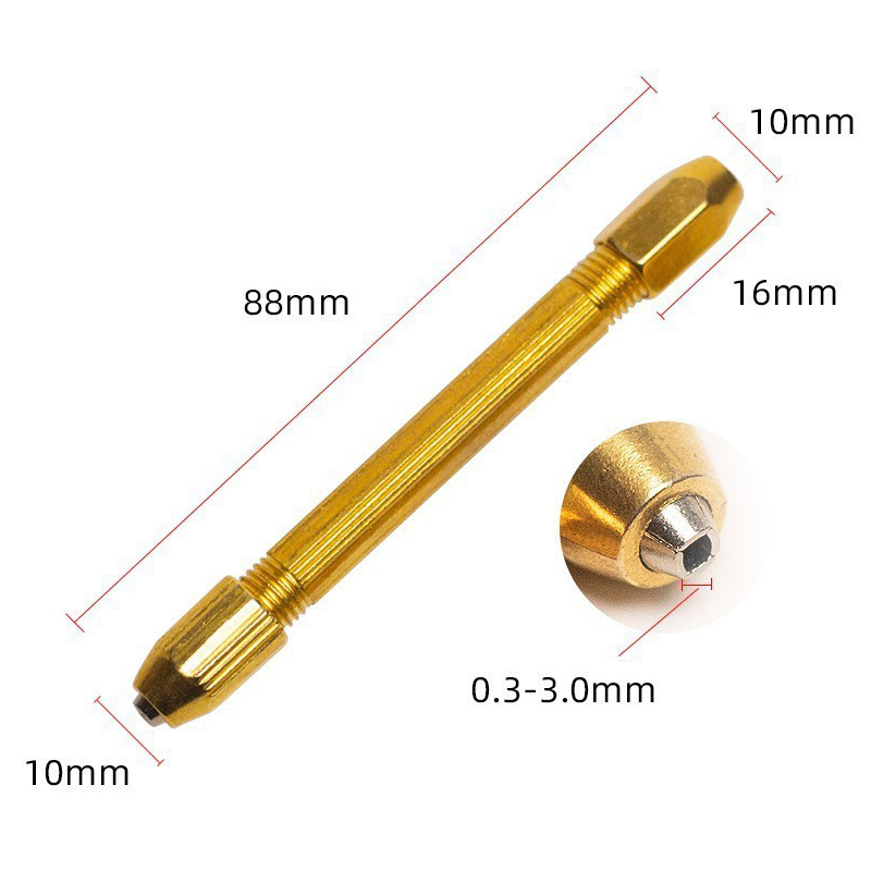 Golden Doublesided Pin Vise Ha - Jewelry Making Vise 评论和价格