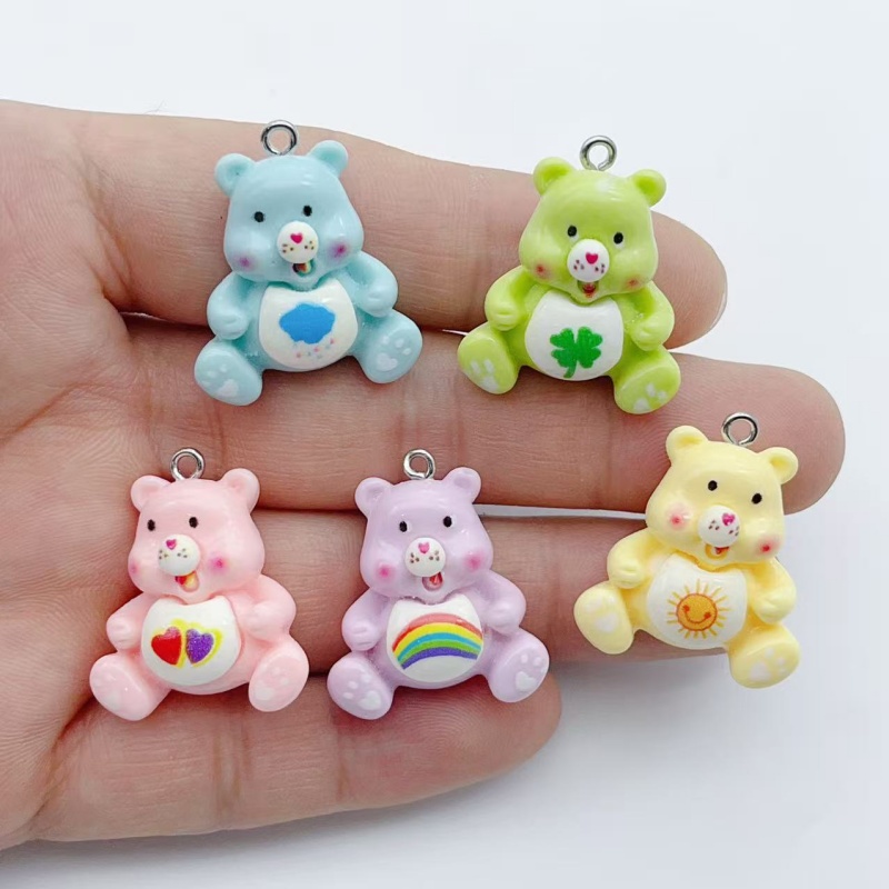 10pcs cartoon animal charm pen - Jewelry Making Resin 评论和价格
