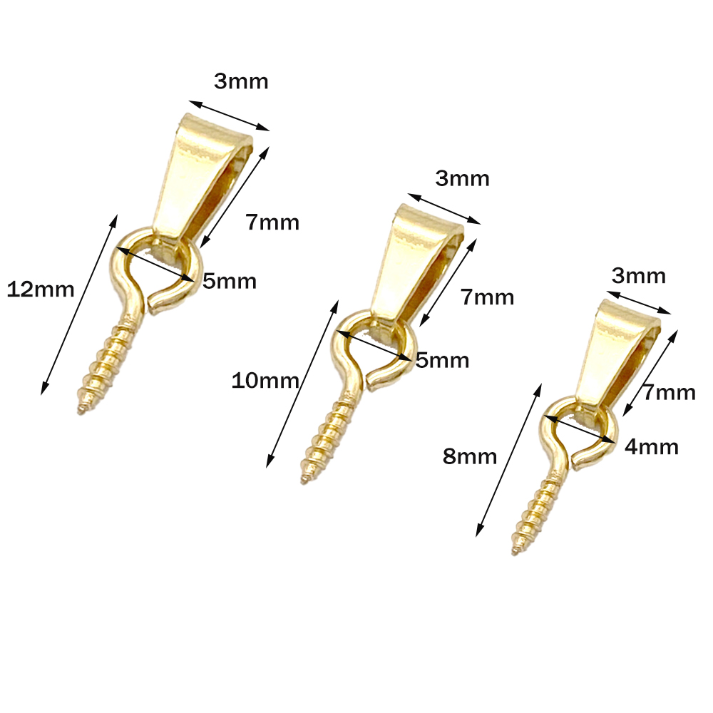 20pcs Stainless Steel Screw Ey - Jewelry Making Rivets 评论和价格