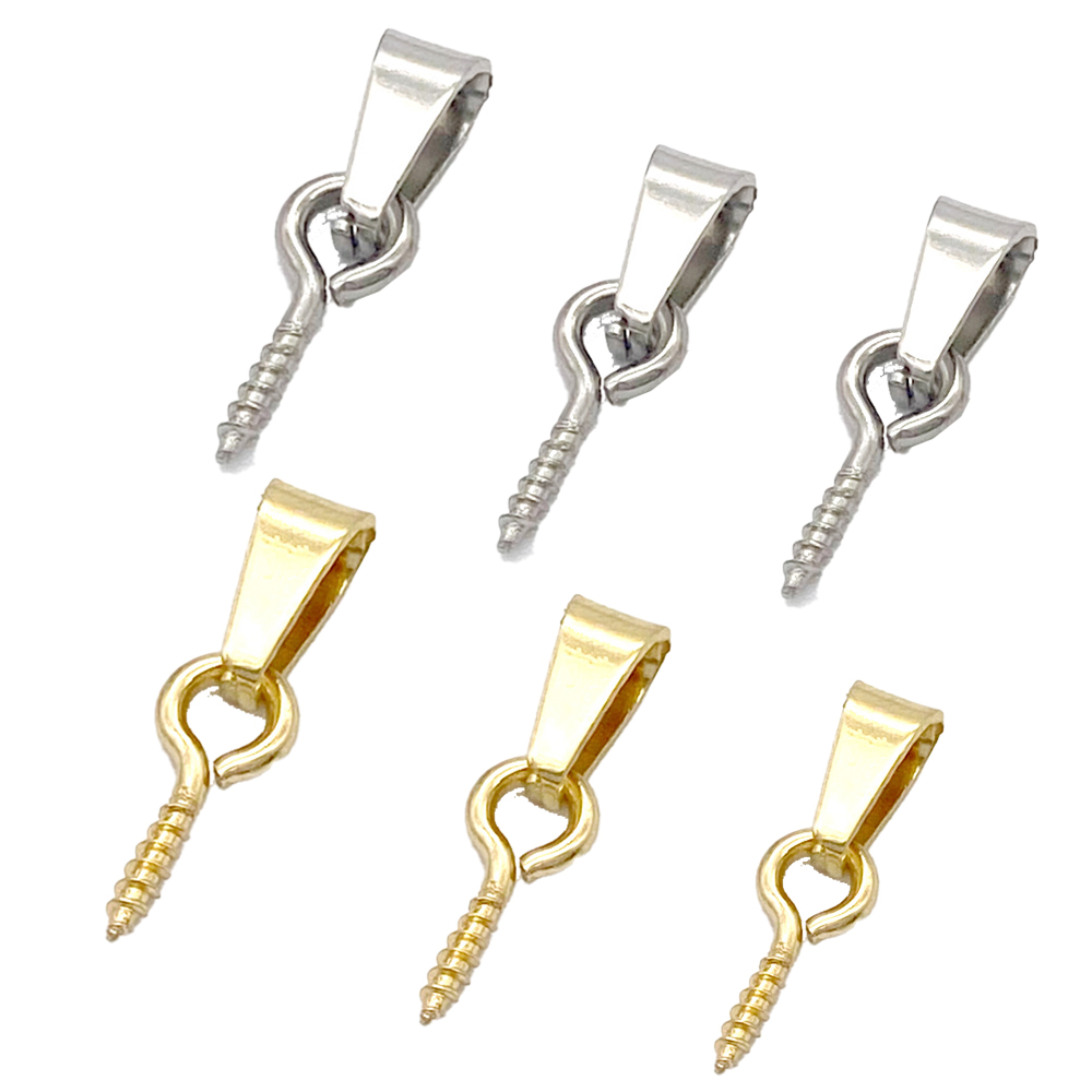 20pcs Stainless Steel Screw Ey - Jewelry Making Rivets 评论和价格