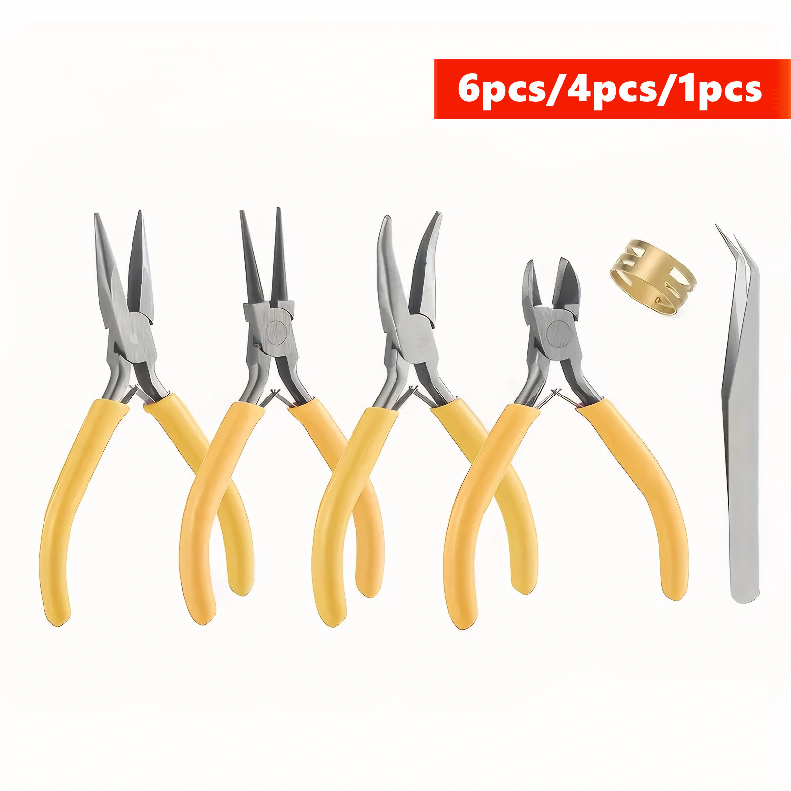 6/4/1pcs Yellow Jewelry Making - Jewelry Making Pliers 评论和价格