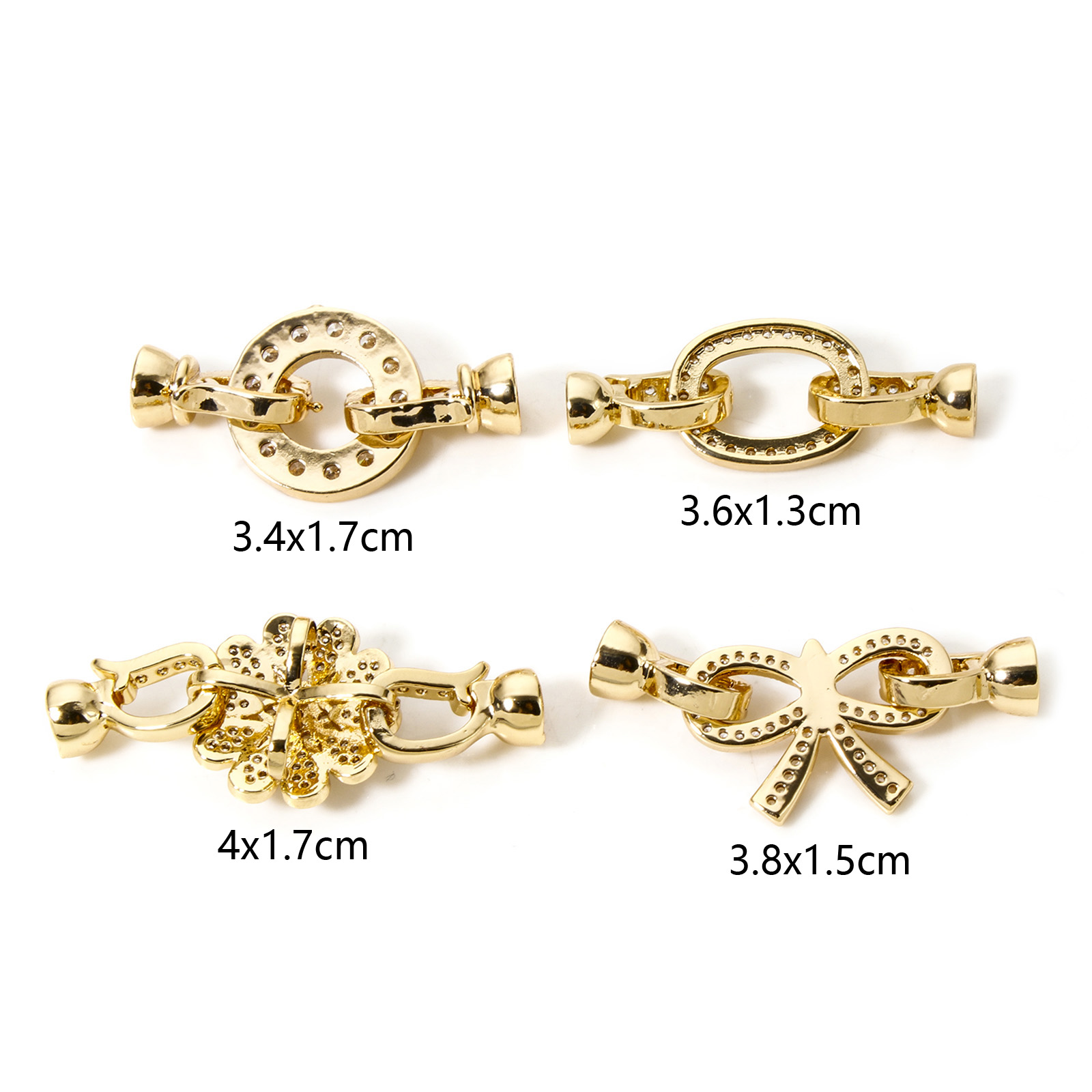 1pc Brass Fold Over Clasps Gol - Jewelry Making Brass 评论和价格