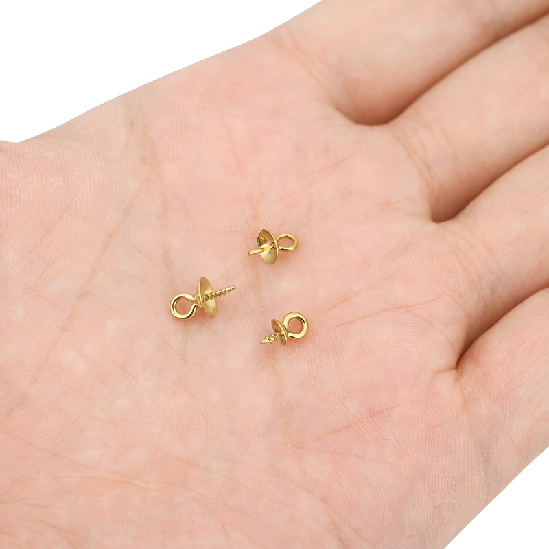 20pcs Stainless Steel Pearl Pe - Jewelry Making Rivets 评论和价格