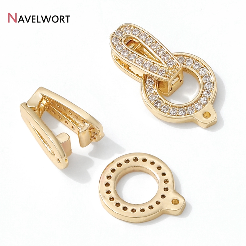 1/2/3Pcs 14K Gold Plated Round - Jewelry Making Brass 评论和价格