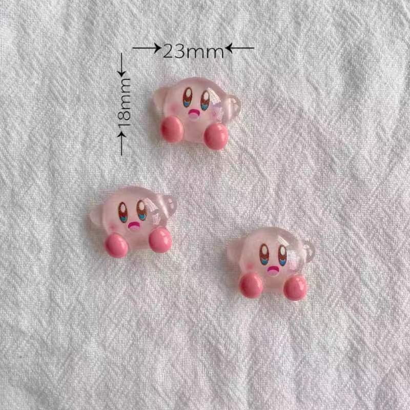 1/30pcs Ice-transparent Kirby  - Jewelry Making Resin 评论和价格