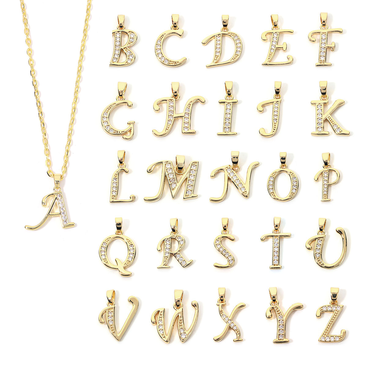 1pc Metal A-Z Alphabet Letter  - Making Custom Jewelry 评论和价格