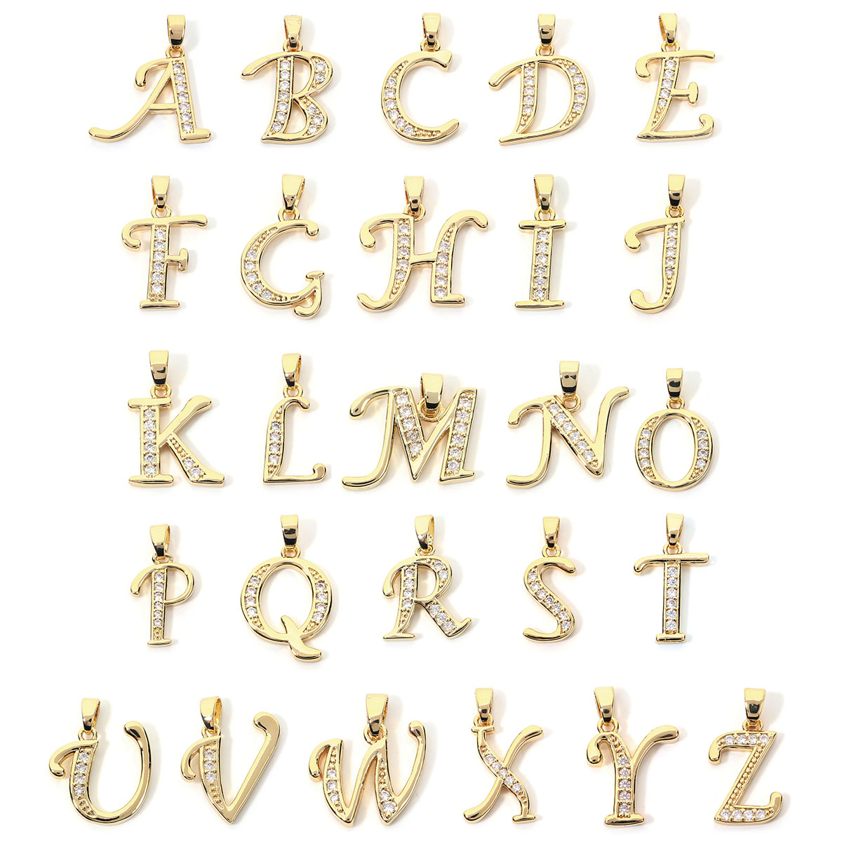 1pc Metal A-Z Alphabet Letter  - Making Custom Jewelry 评论和价格