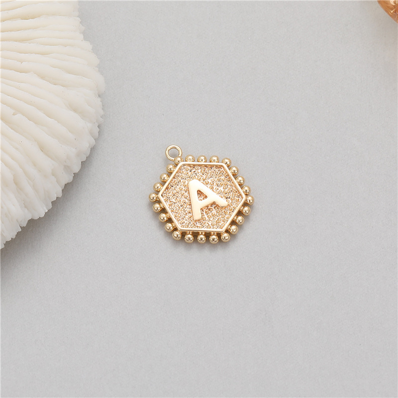 5Pcs Rivet Hexagonal 26 Alphab - Jewelry Making Rivets 评论和价格