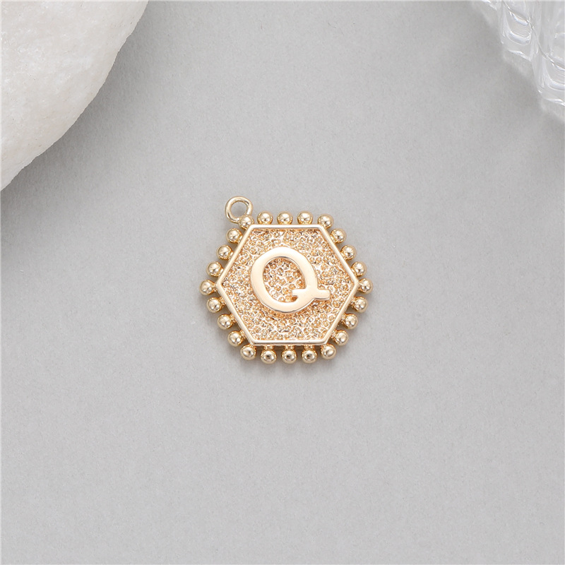 5Pcs Rivet Hexagonal 26 Alphab - Jewelry Making Rivets 评论和价格