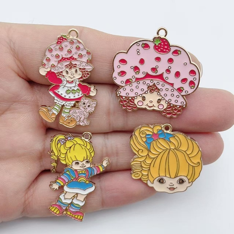 10pcs Cute Little Girl Enamel  - Jewelry Making Brass 评论和价格