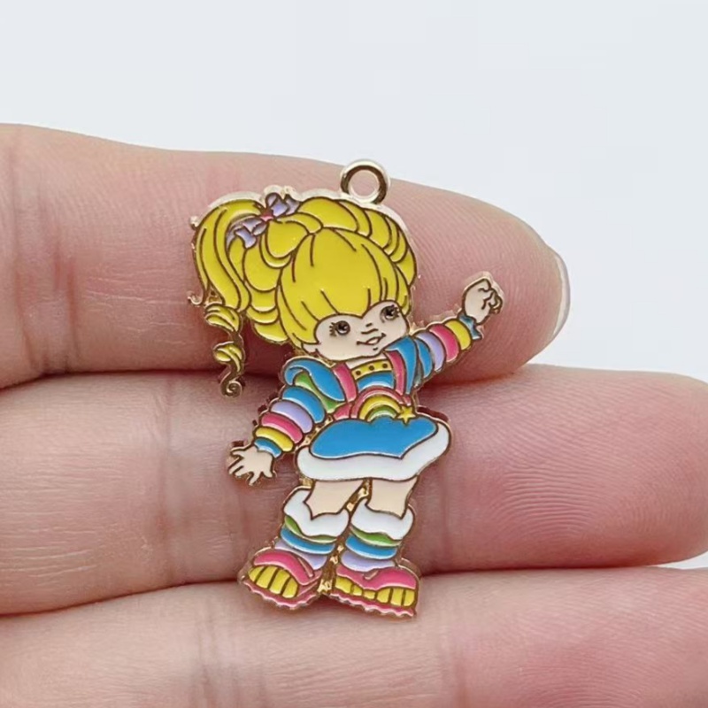 10pcs Cute Little Girl Enamel  - Jewelry Making Brass 评论和价格