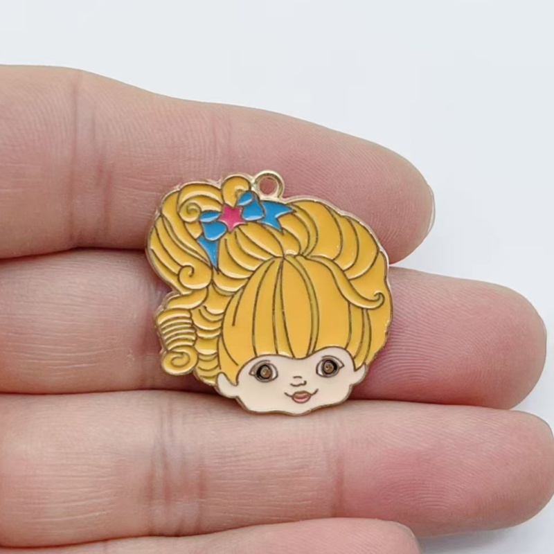 10pcs Cute Little Girl Enamel  - Jewelry Making Brass 评论和价格